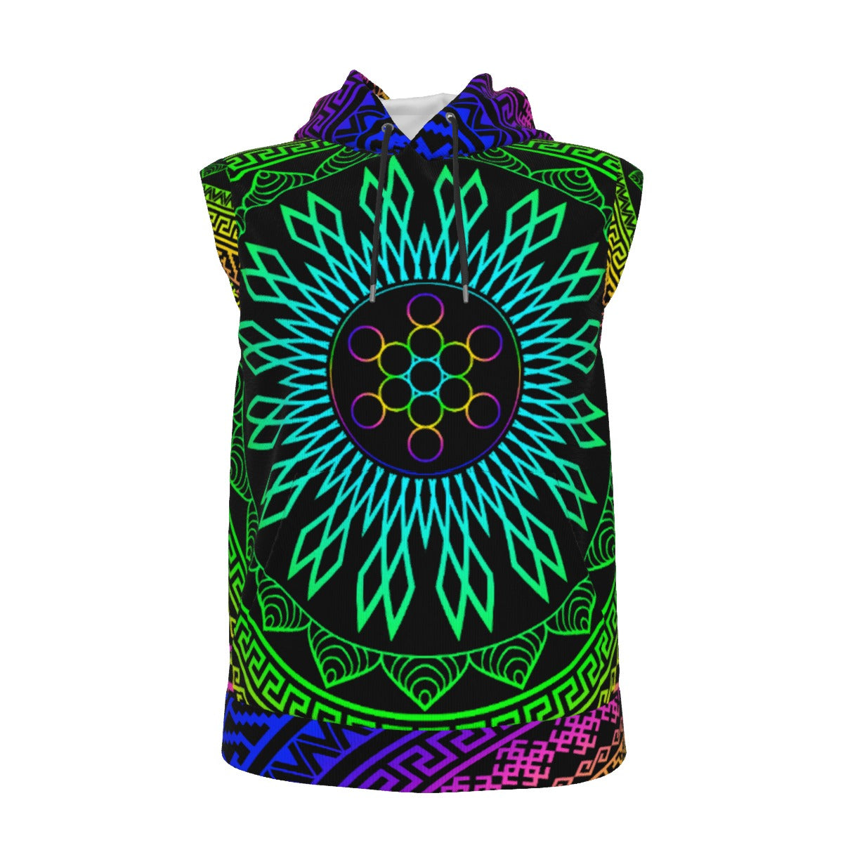 THE FRUIT OF LIFE HOODED VEST