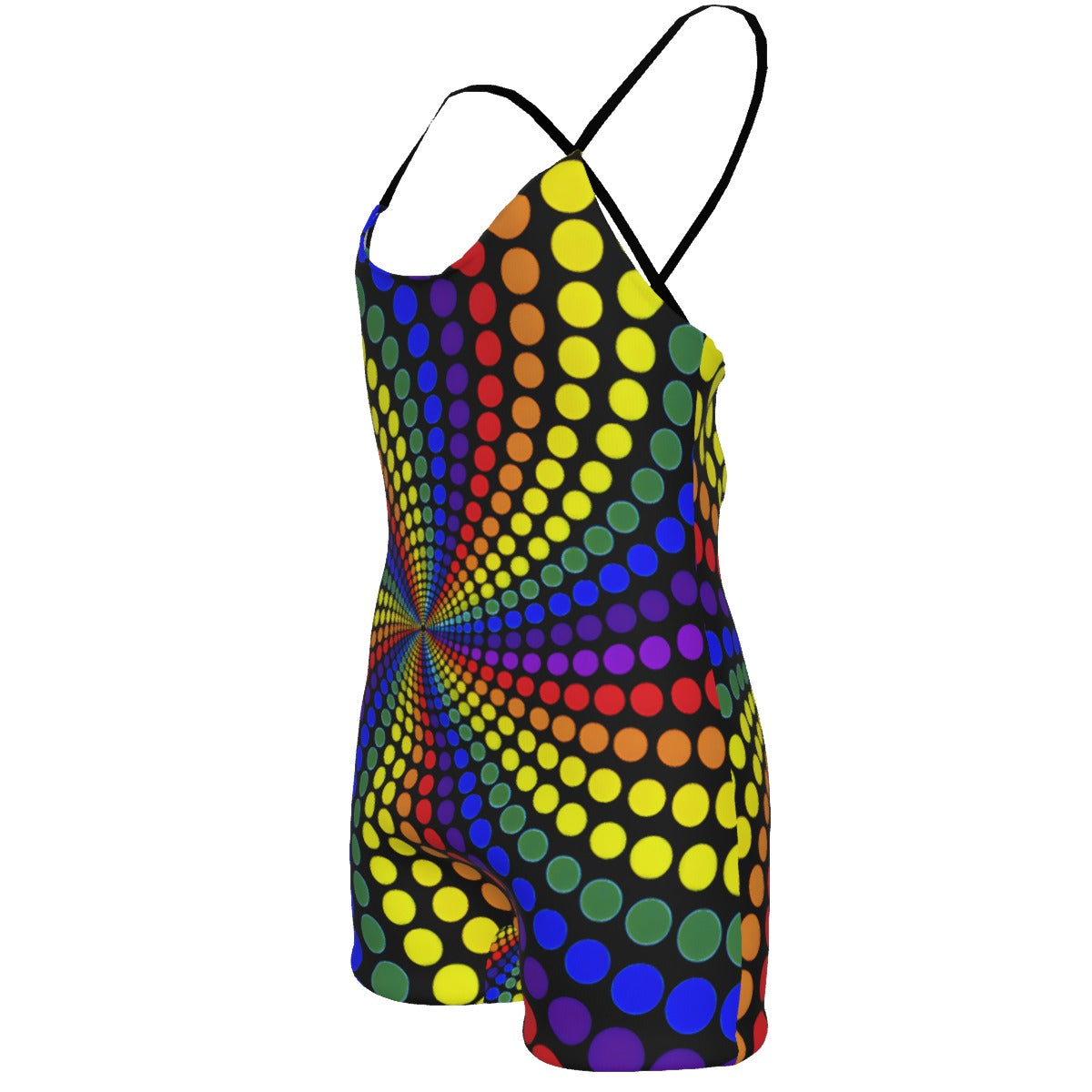16 Backless Romper — Spectral Vortex