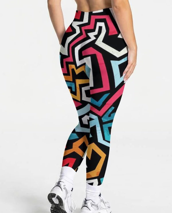 Wildstyle high-waist leggings full-length fit on model