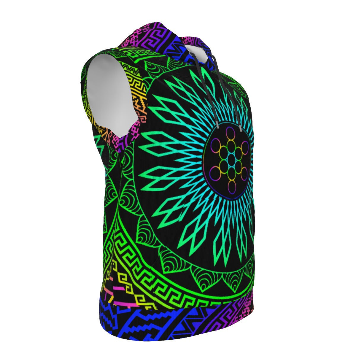 THE FRUIT OF LIFE HOODED VEST