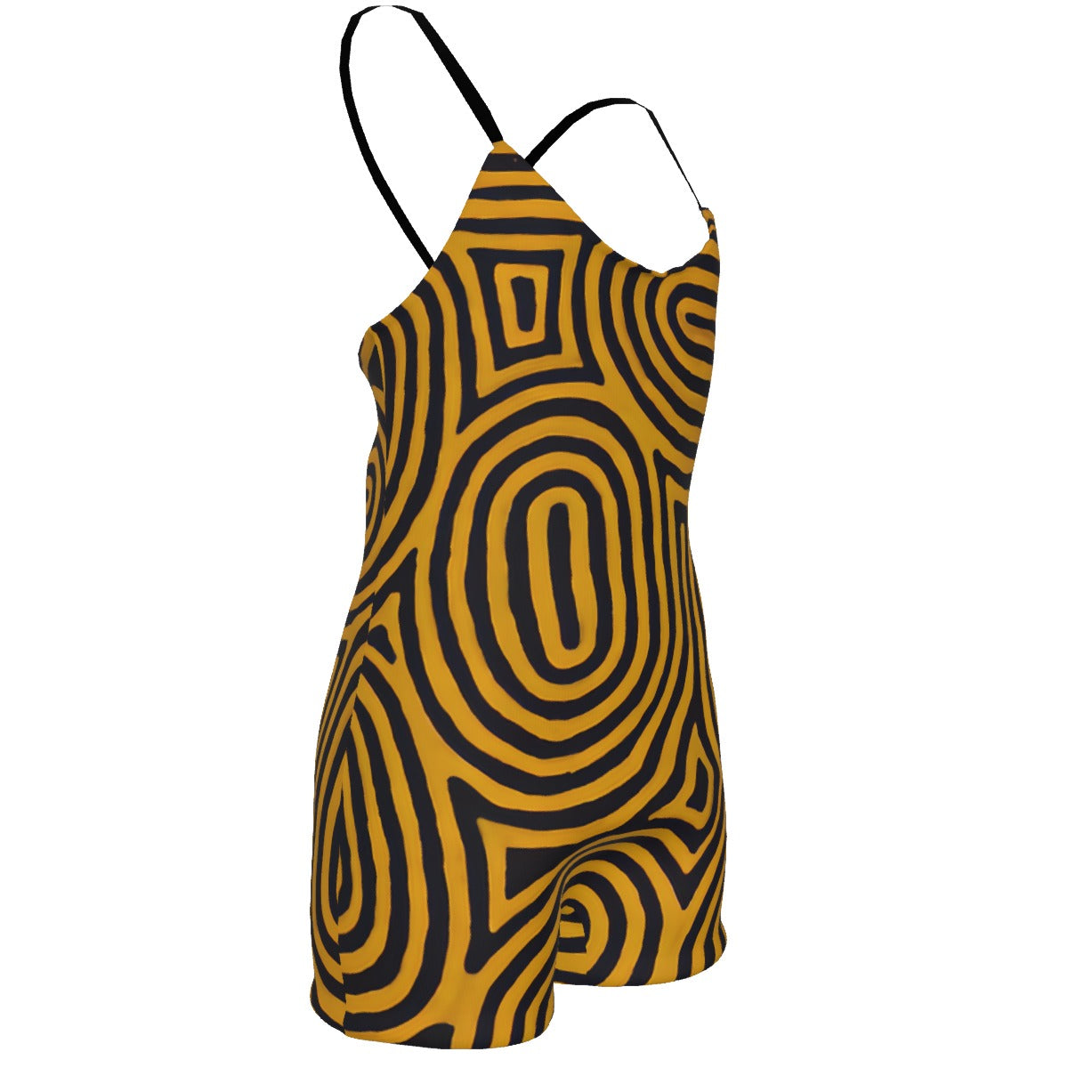 THE PAINTED PATHWAY BACKLESS ROMPER