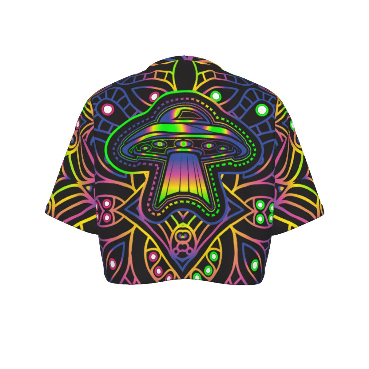 THE COSMIC FEATHERBED CROP TOP