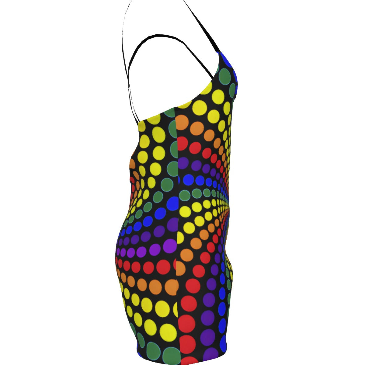 THE SPECTRAL VORTEX BACKLESS ROMPER