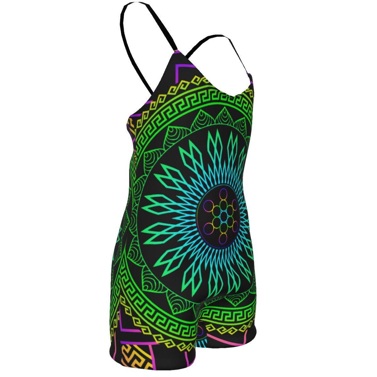 THE FRUIT OF LIFE BACKLESS ROMPER