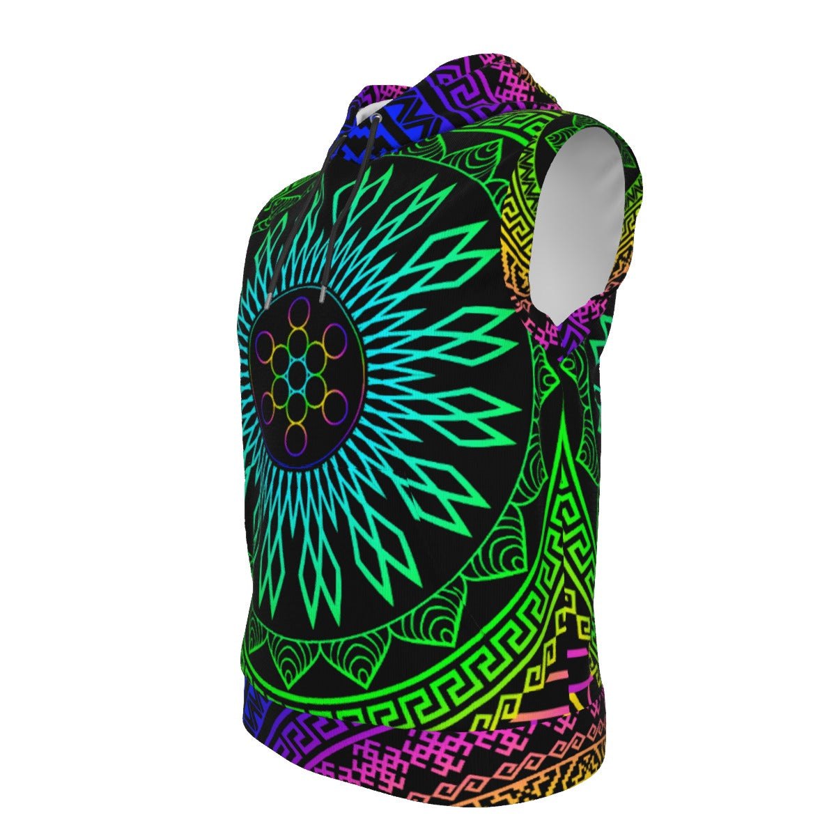 THE FRUIT OF LIFE HOODED VEST
