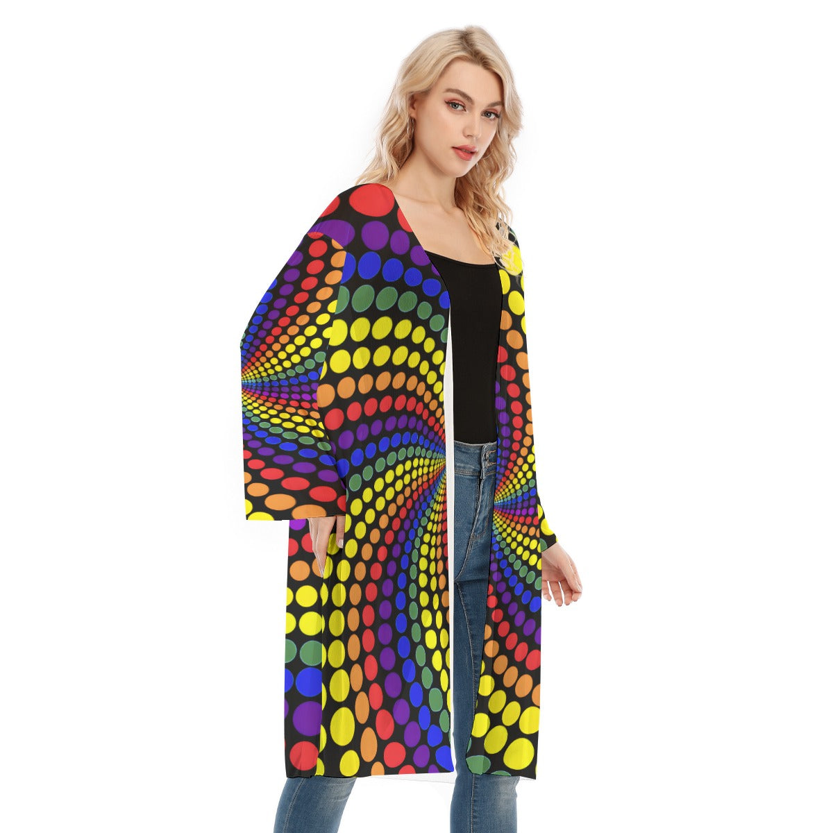 The Spectral Vortex Mesh Cardigan, view 2