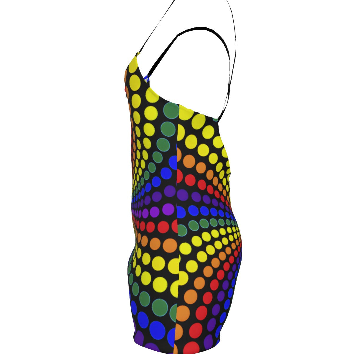 THE SPECTRAL VORTEX BACKLESS ROMPER