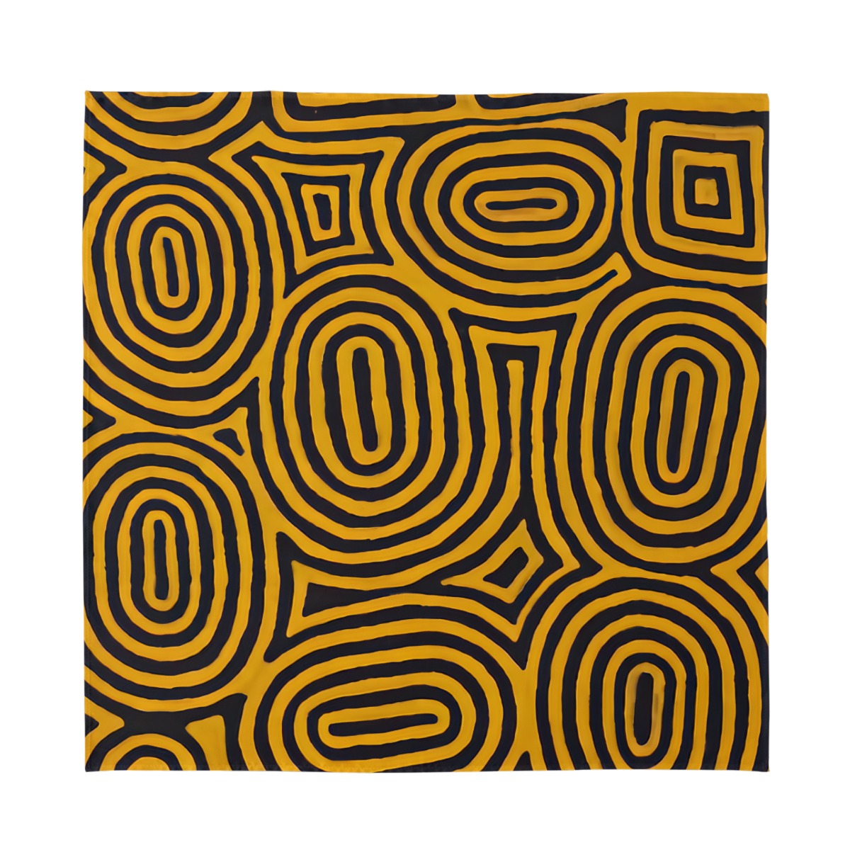 THE PAINTED PATHWAY SILK BANDANA