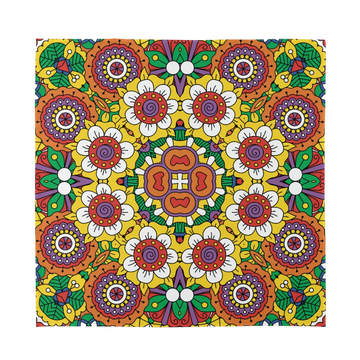 Further Still silk bandana, dark cutout
