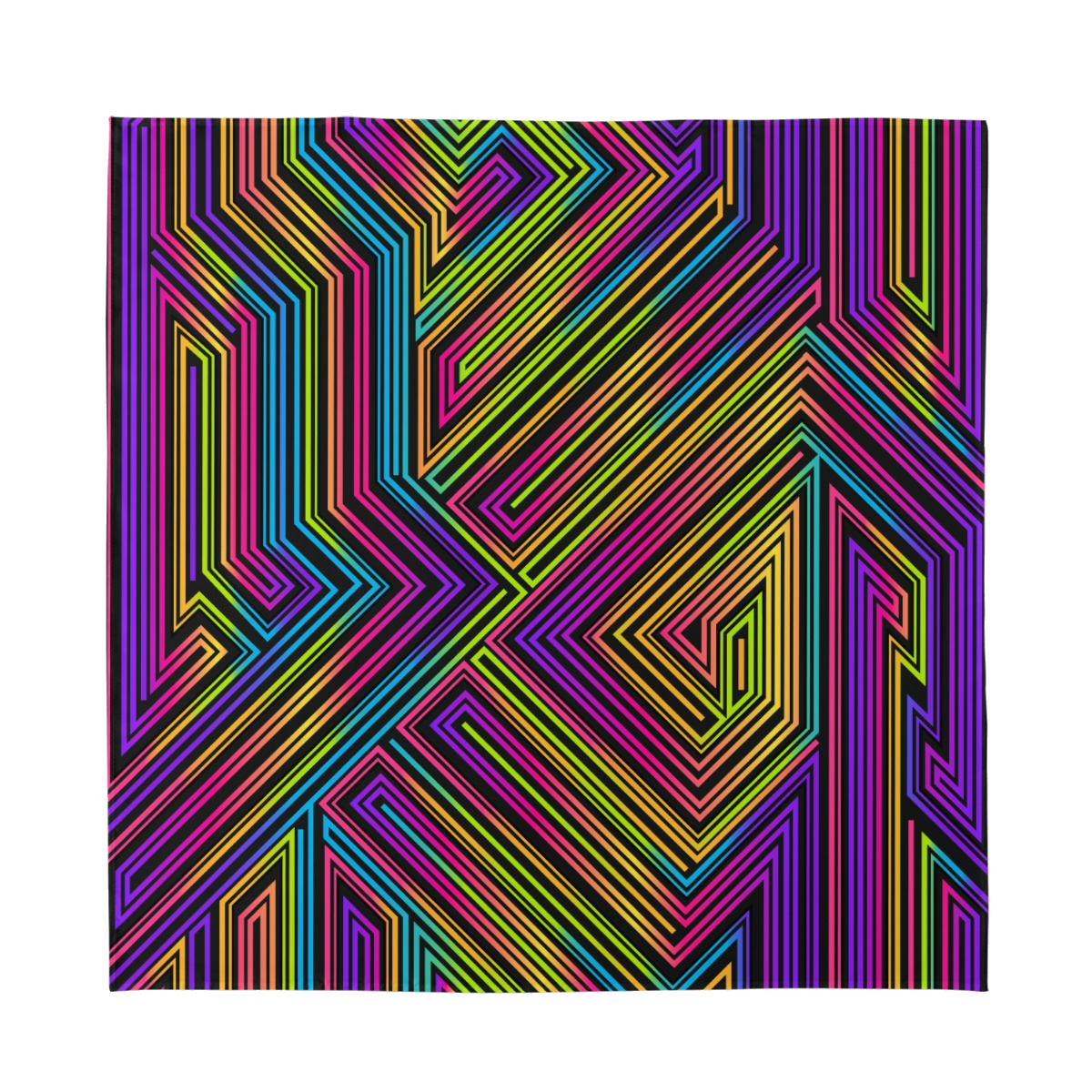 No Wrong Turns silk bandana, dark cutout