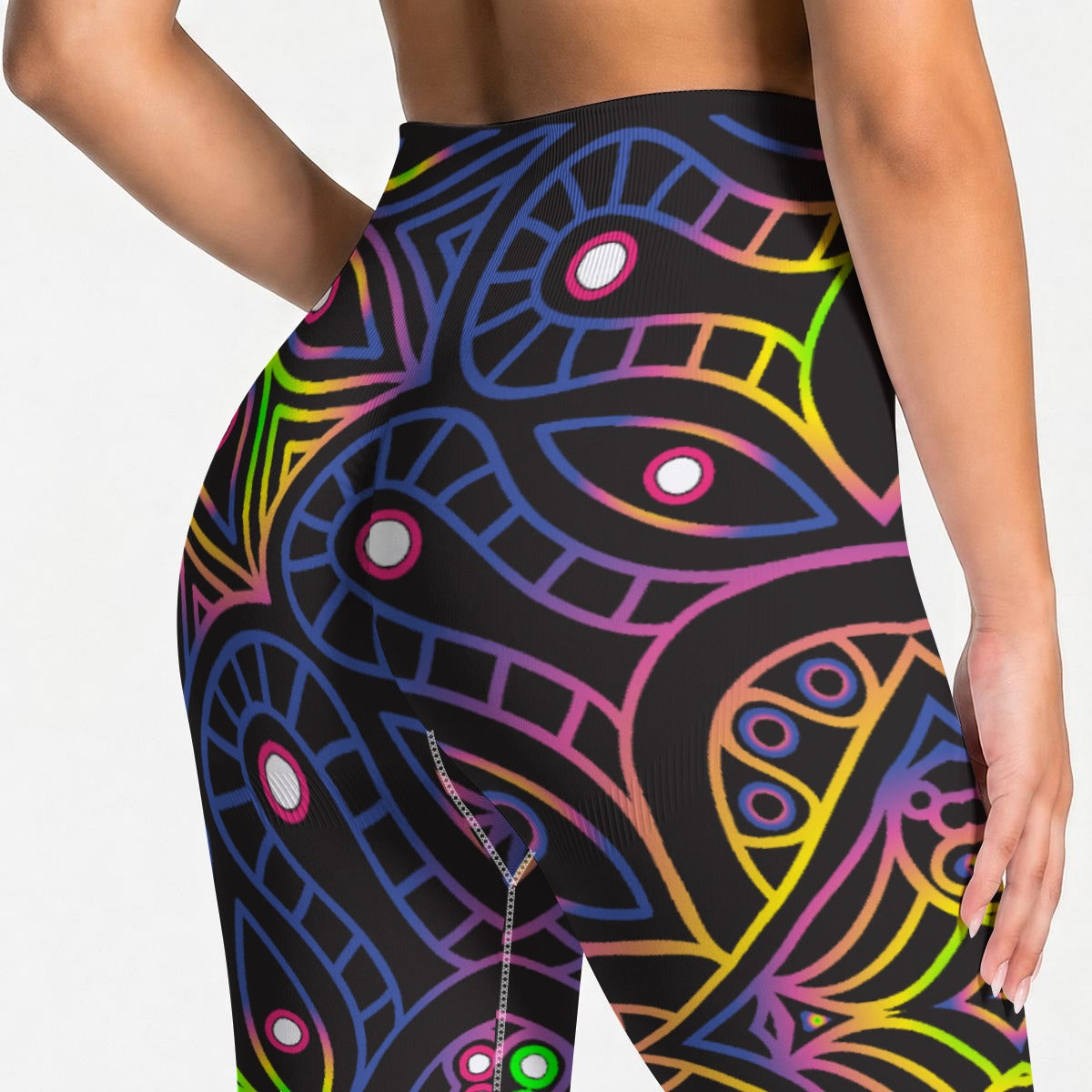 THE COSMIC FEATHERBED HIGH-WAIST LEGGINGS