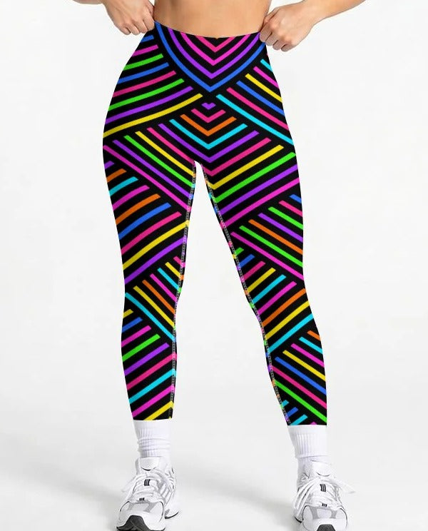 Axis Mundi high-waist leggings full-length fit on model