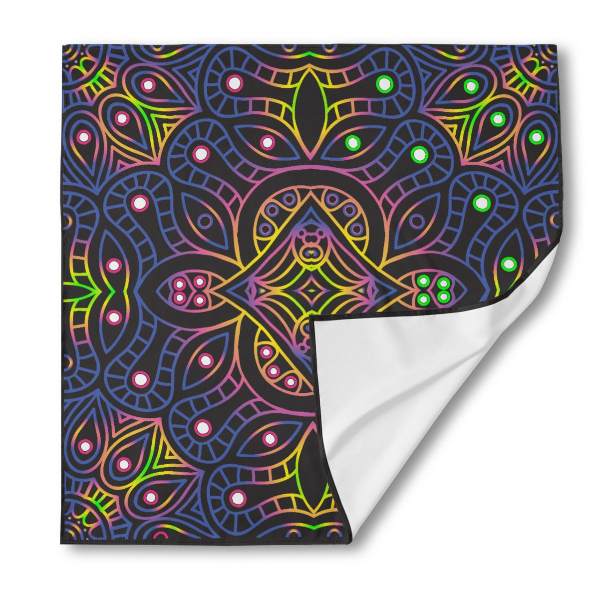 15 Silk Bandana — Cosmic Featherbed