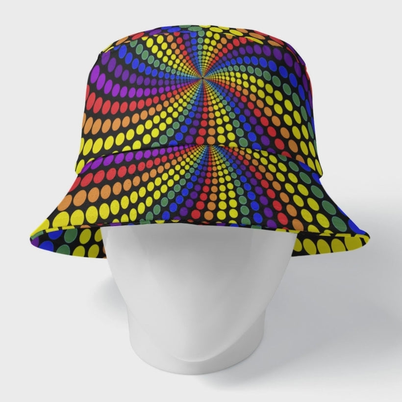 Spectral Vortex Bucket Hat turntable