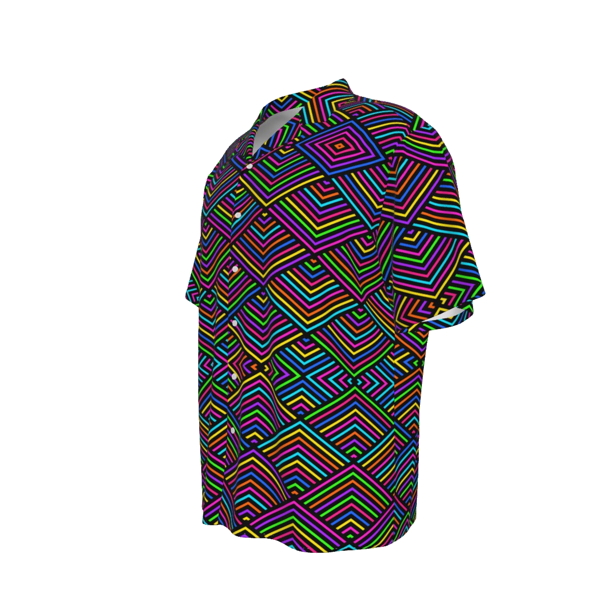 Hawaiian Rayon Shirt Axis Mundi, white mockup